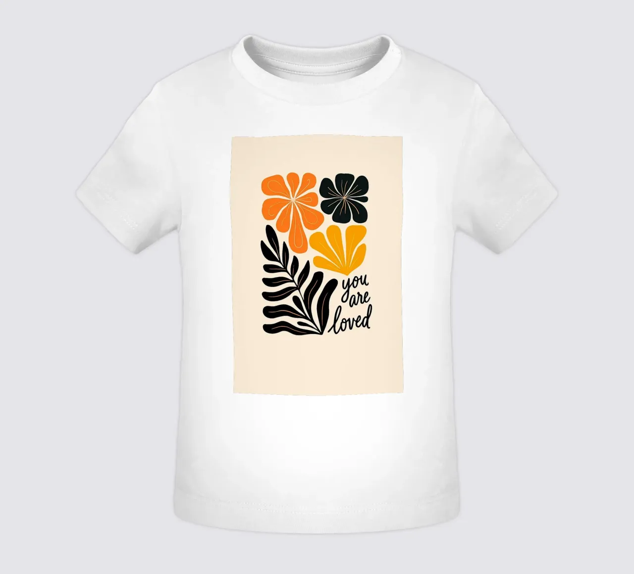 Mid-Century Modern Abstract Botanical Print baby t-shirt by inspirational quote