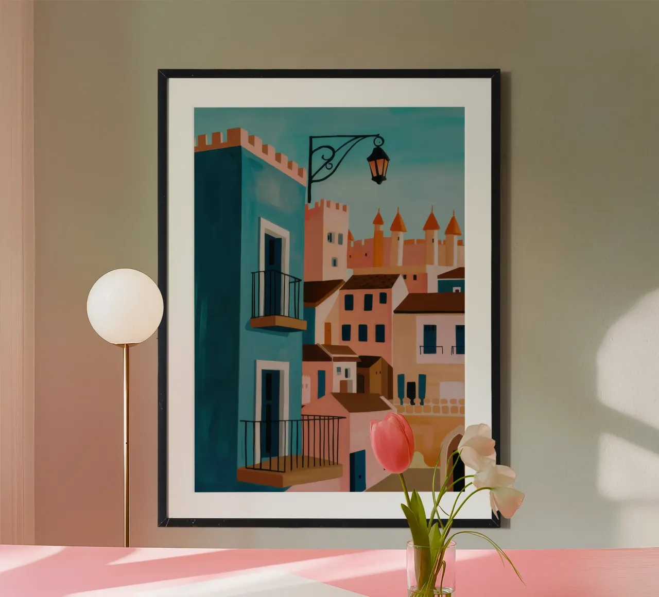 Alcova costiera azzurra poster da Mossy Pigment