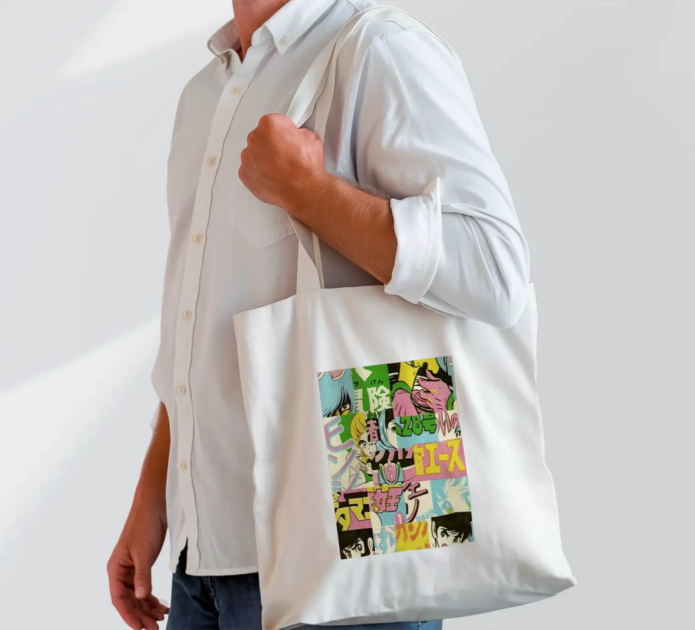 Jump Pattern borsa in juta da Matheus Lopes Castro