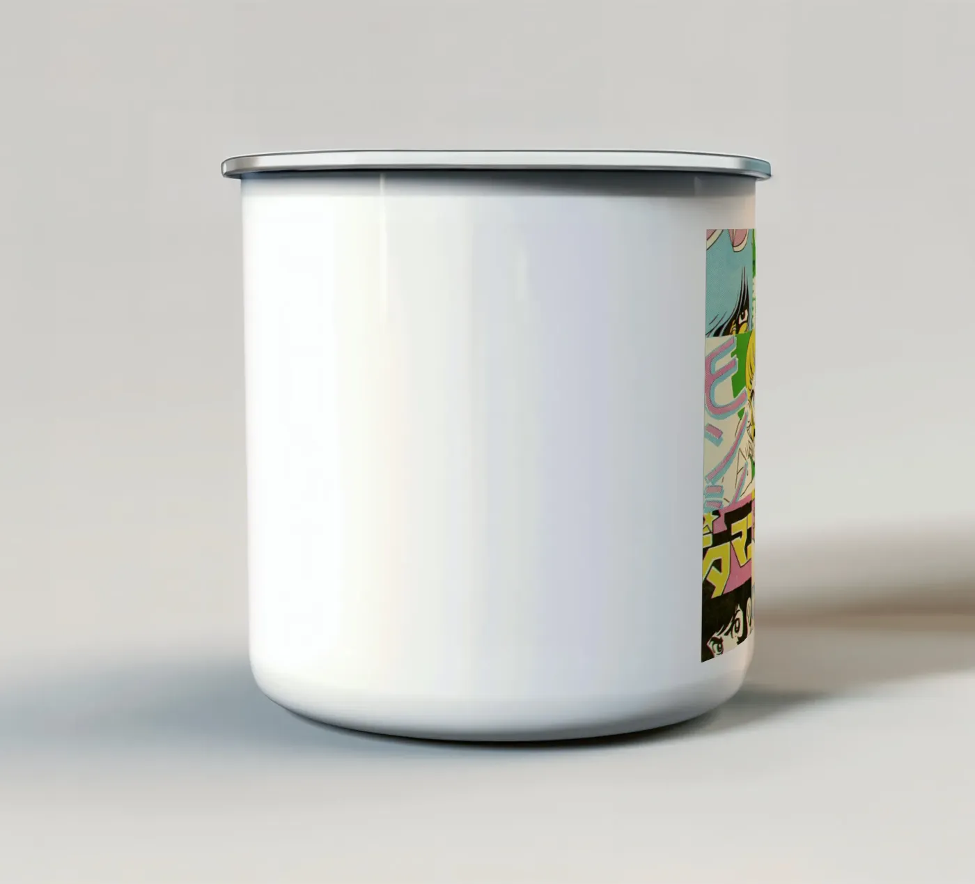 Jump Pattern enamel mug by Matheus Lopes Castro