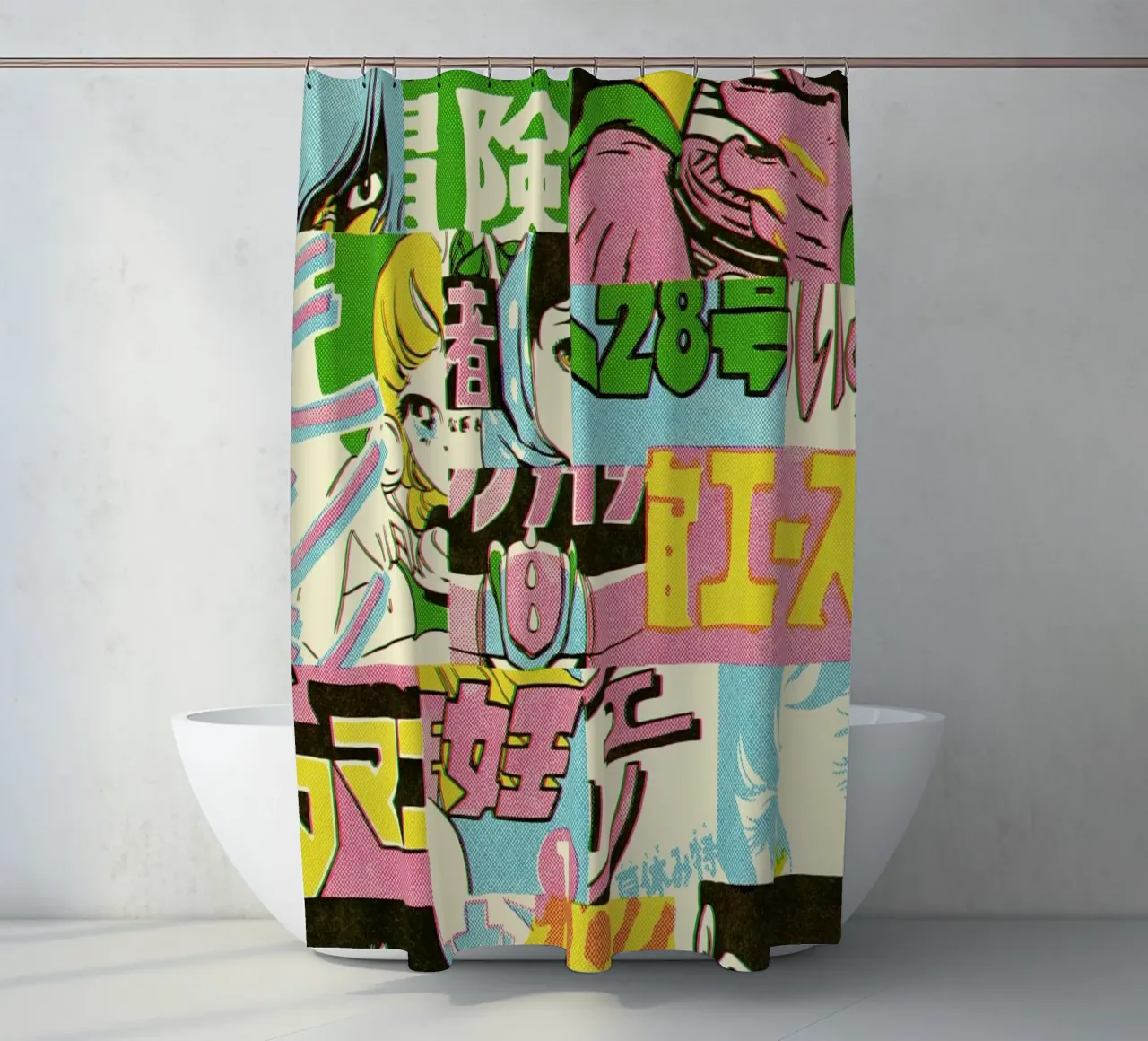 Jump Pattern Duschvorhang von Matheus Lopes Castro