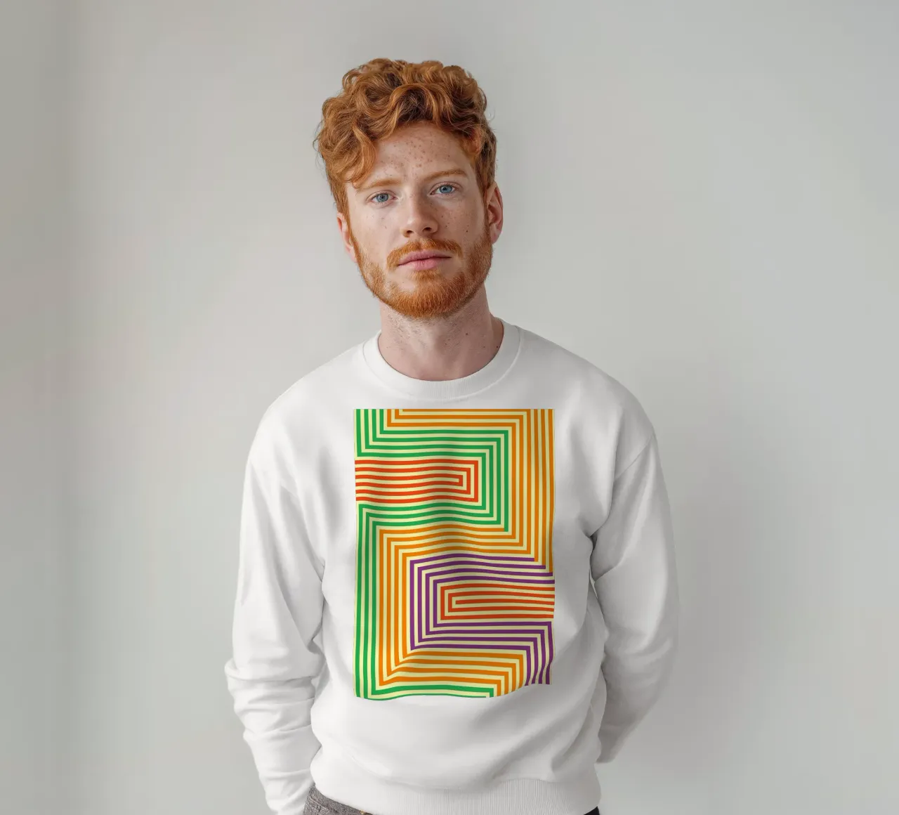 vector lineal abstracto sudadera de oneway
