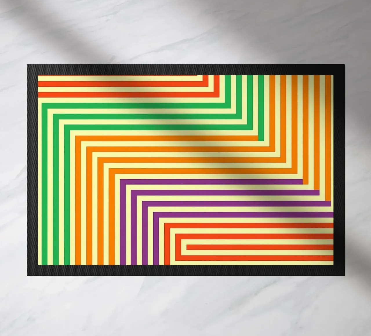 abstract line vector doormat by oneway