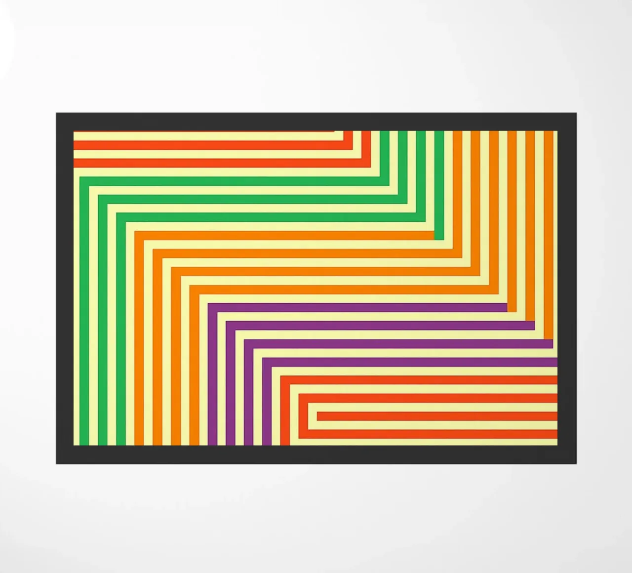 abstract line vector doormat by oneway
