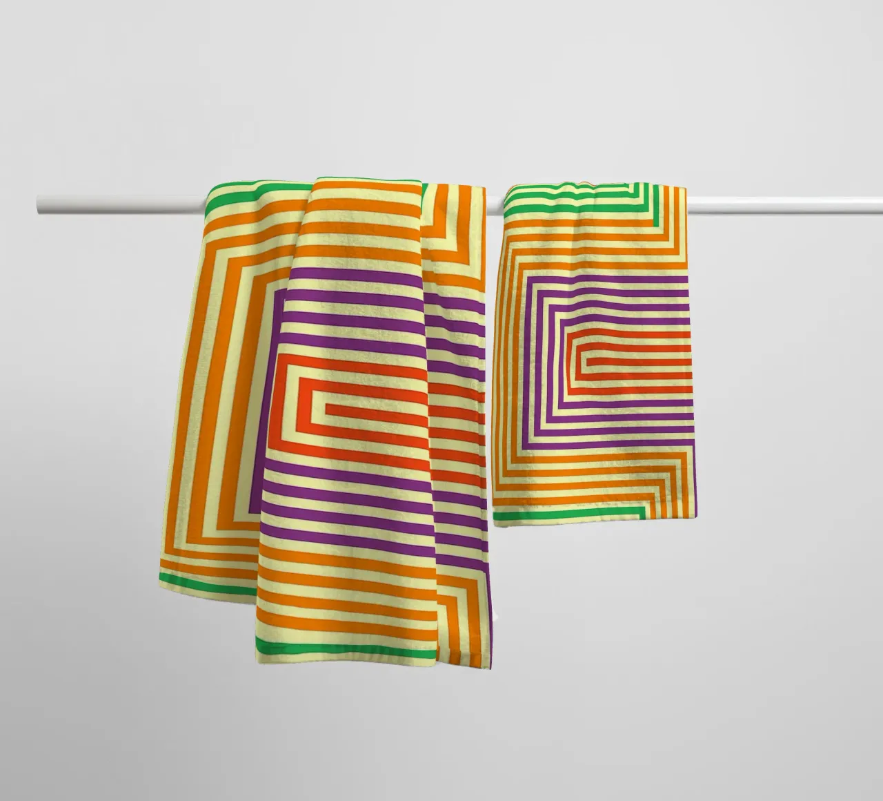abstract line vector towel by oneway