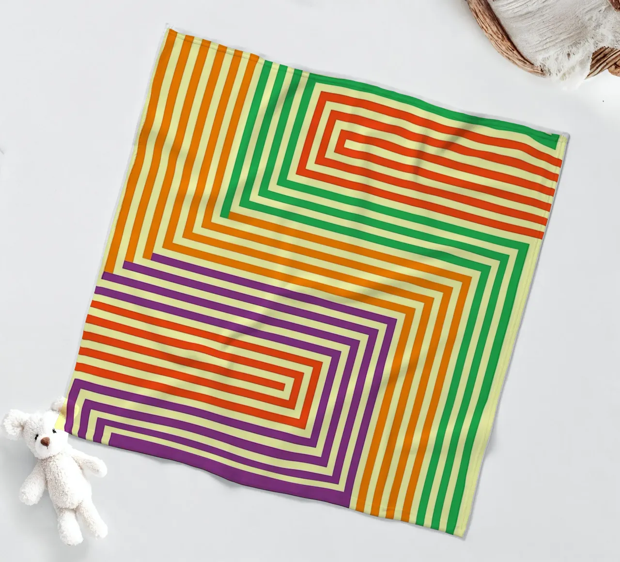 abstract line vector fleece blanket by oneway