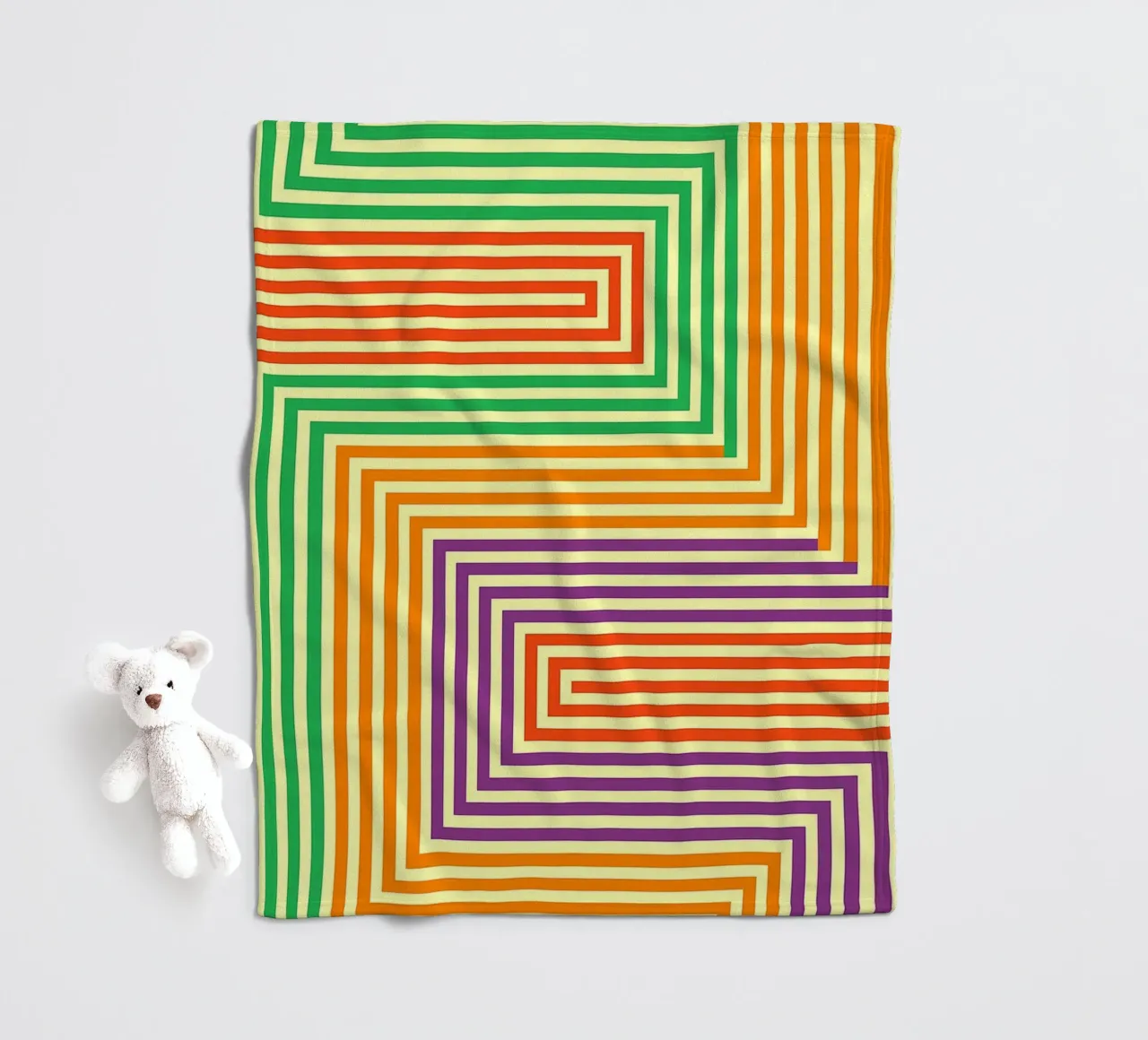 abstract line vector fleece blanket by oneway