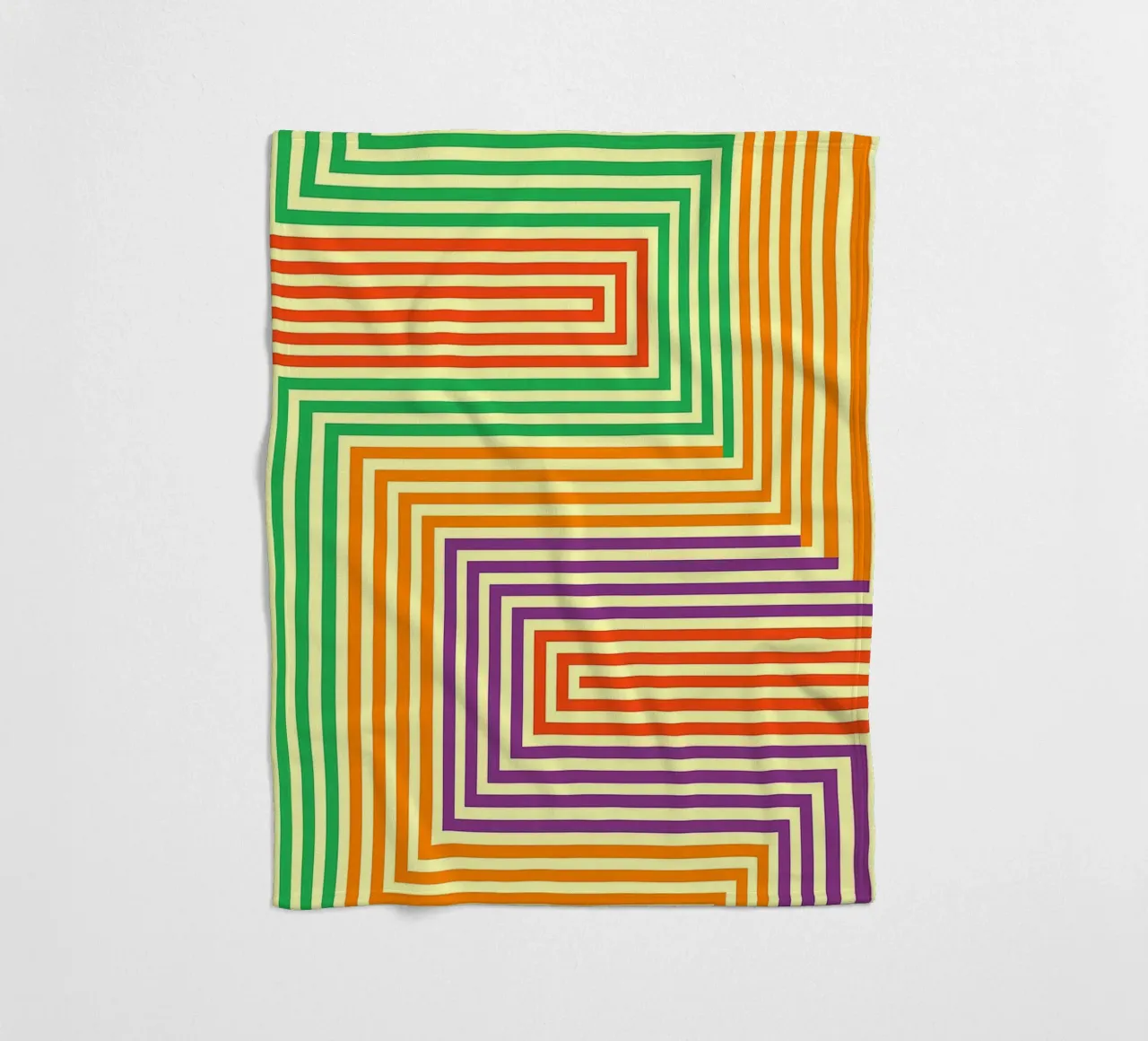abstract line vector fleece blanket by oneway