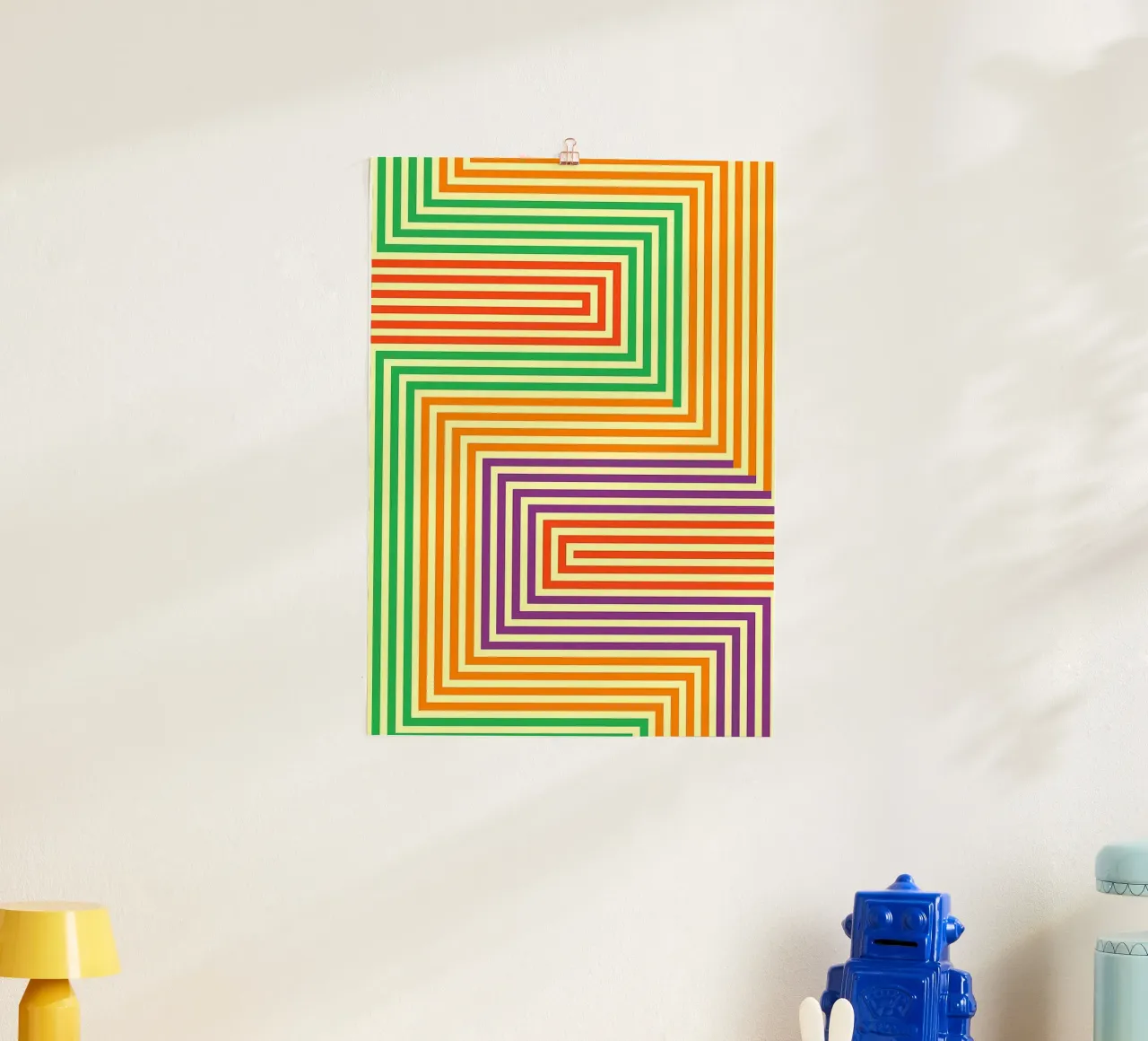 abstract line vector poster by oneway