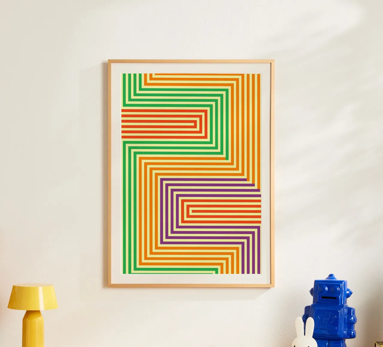 abstract line vector poster by oneway