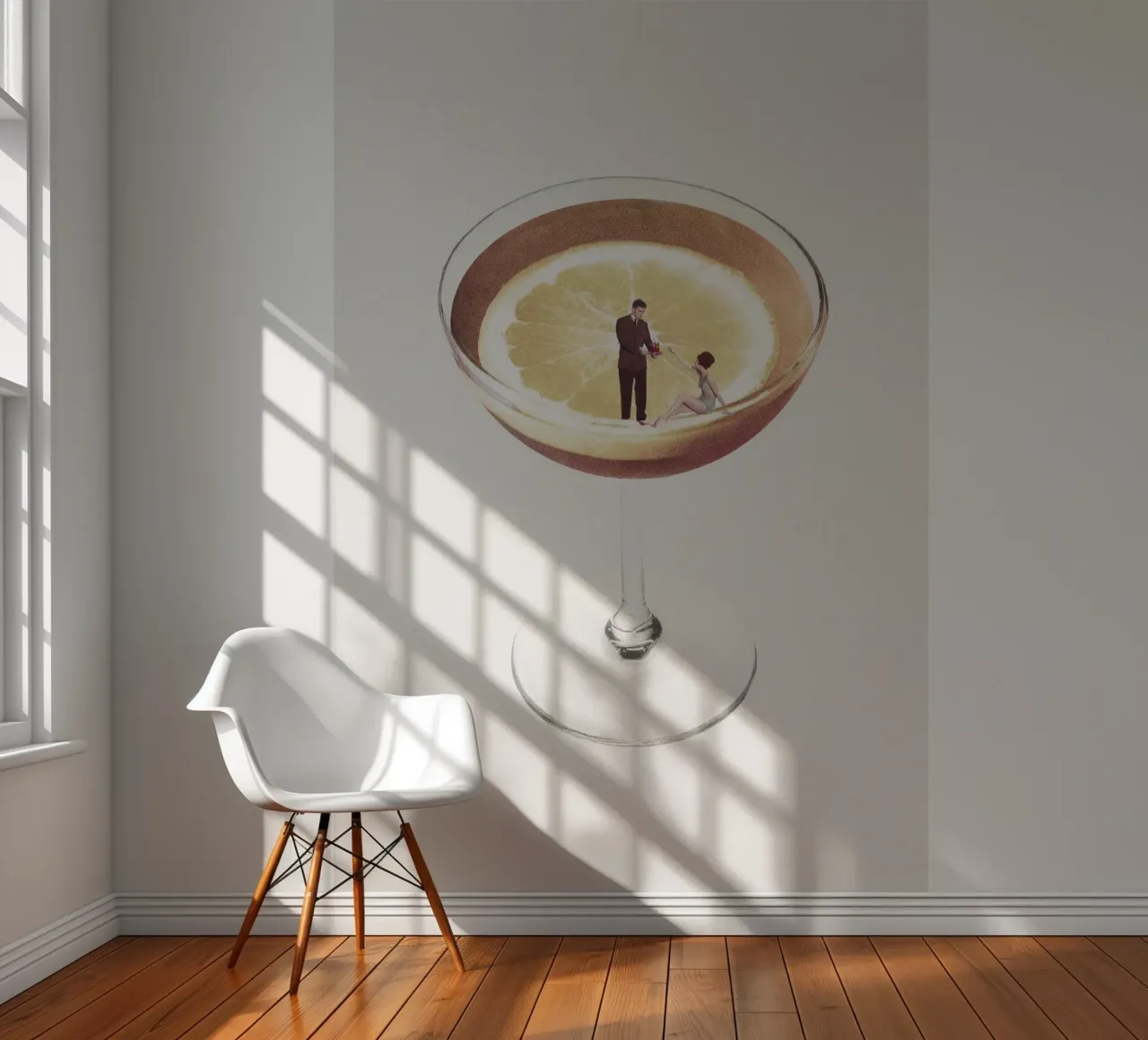 Maarten Léon - Mi bebida necesita un trago papel para pared de muench benjamin