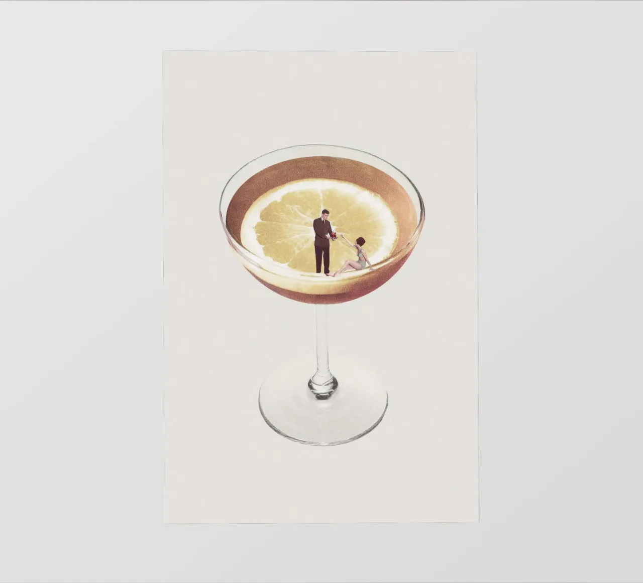 Maarten Léon - Mi bebida necesita un trago papel para pared de muench benjamin