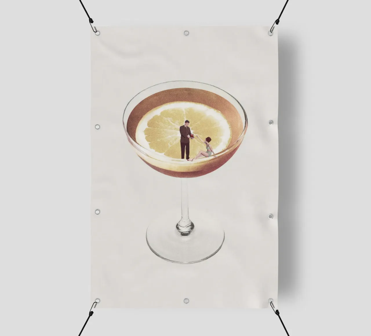 Maarten Léon - Il mio drink ha bisogno di un drink telo in pvc da muench benjamin