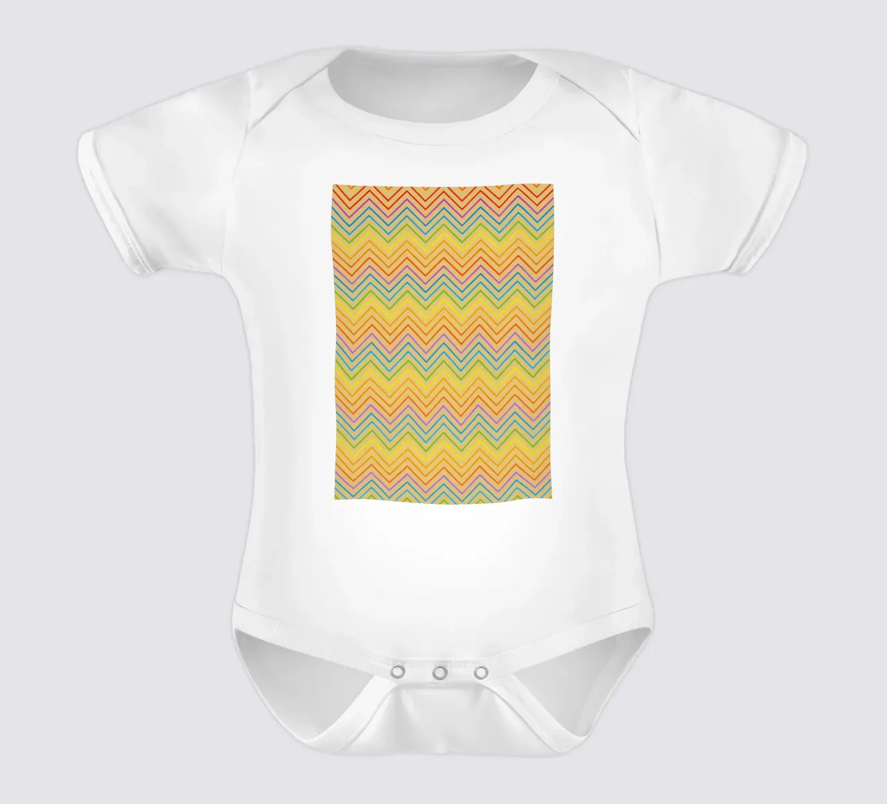 vector línea abstracta en zigzag body de bebé de oneway