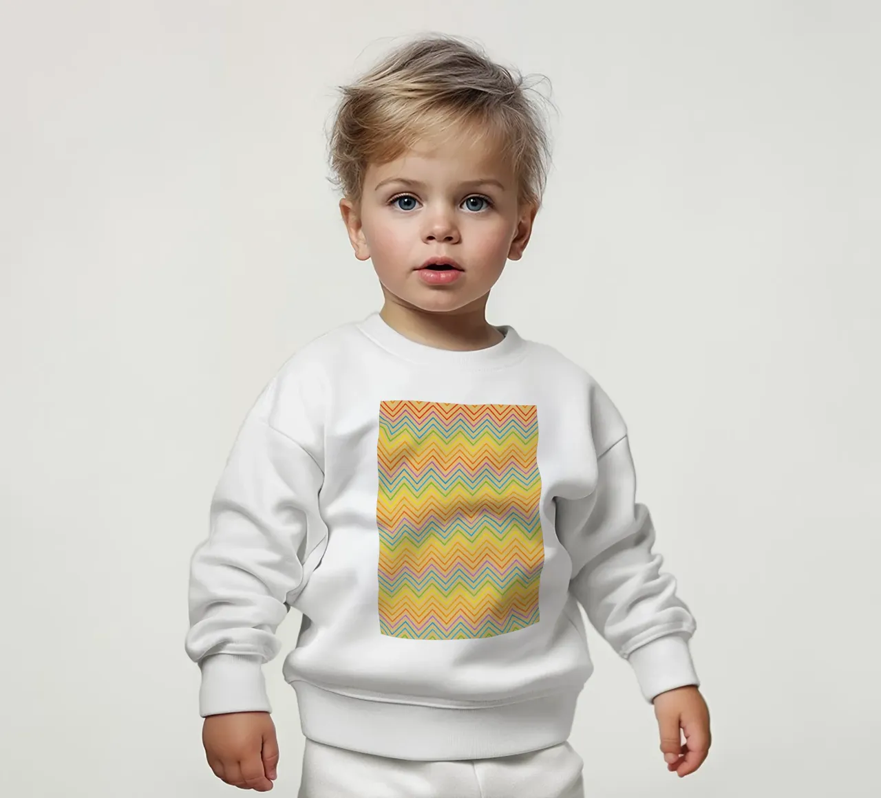 linea astratta a zigzag vettore felpa neonato da oneway