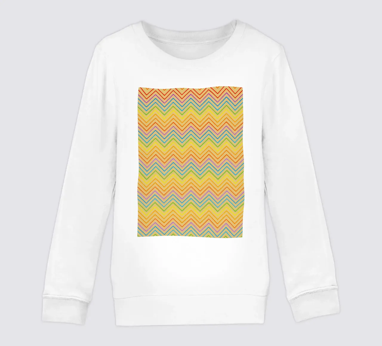 linea astratta a zigzag vettore felpa bambino da oneway