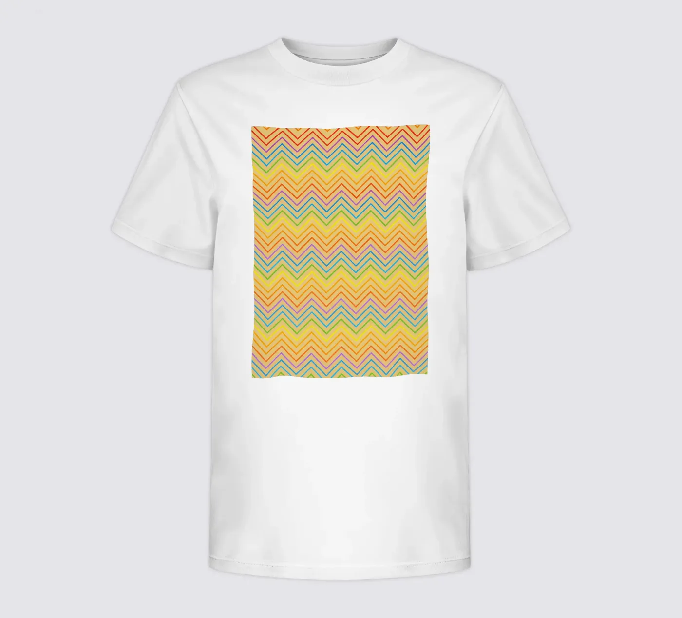 linea astratta a zigzag vettore t-shirt bambini da oneway