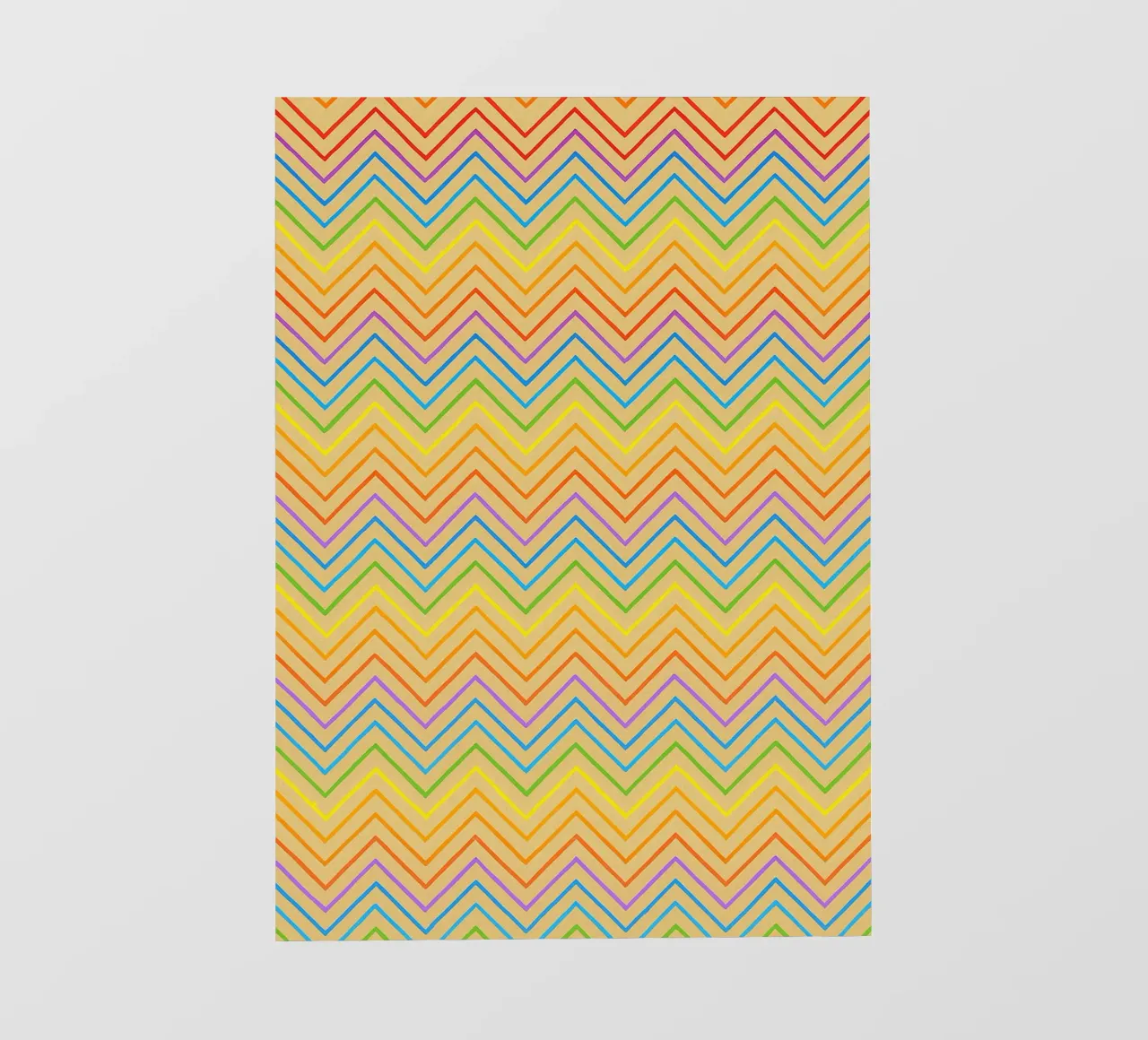 vector línea abstracta en zigzag papel para pared de oneway