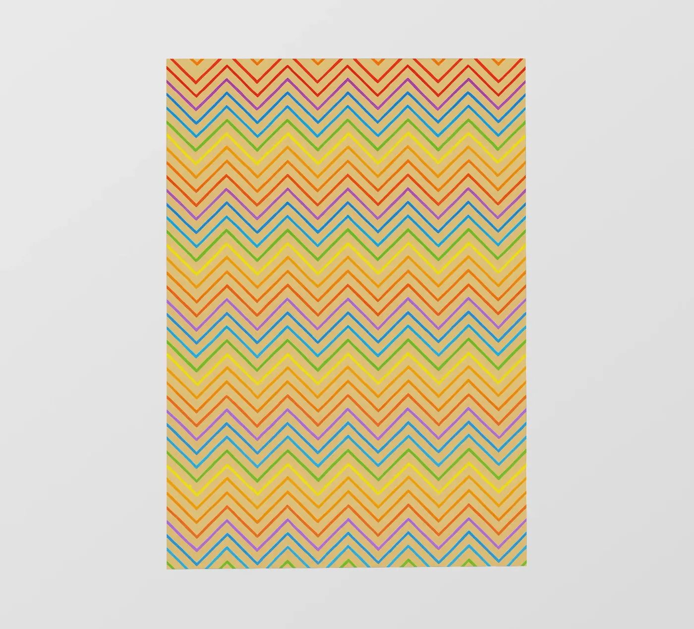 abstract line zigzag vector fotobehang van oneway