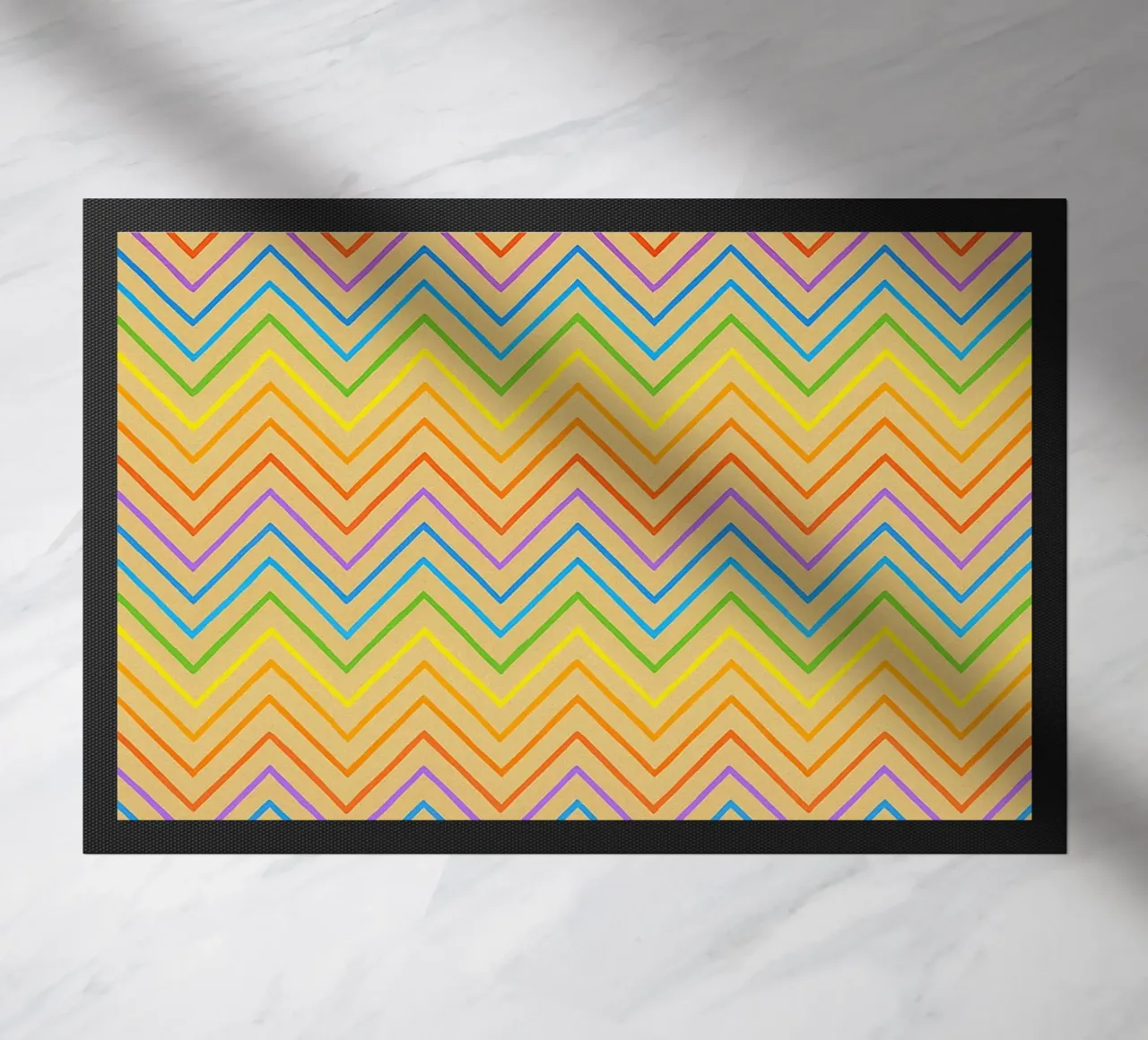 abstract line zigzag vector doormat by oneway