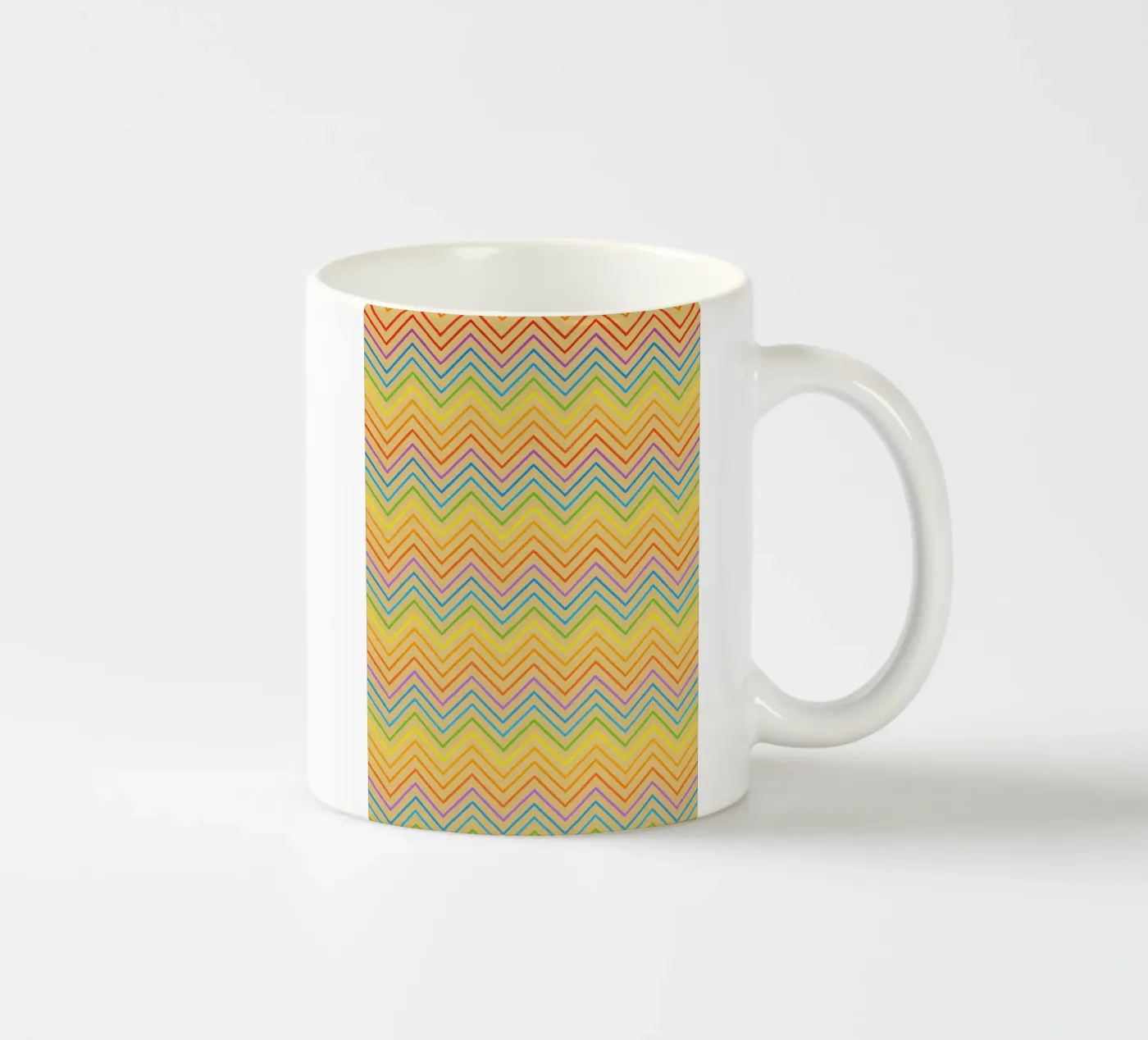 abstract line zigzag vector ceramic mug by oneway