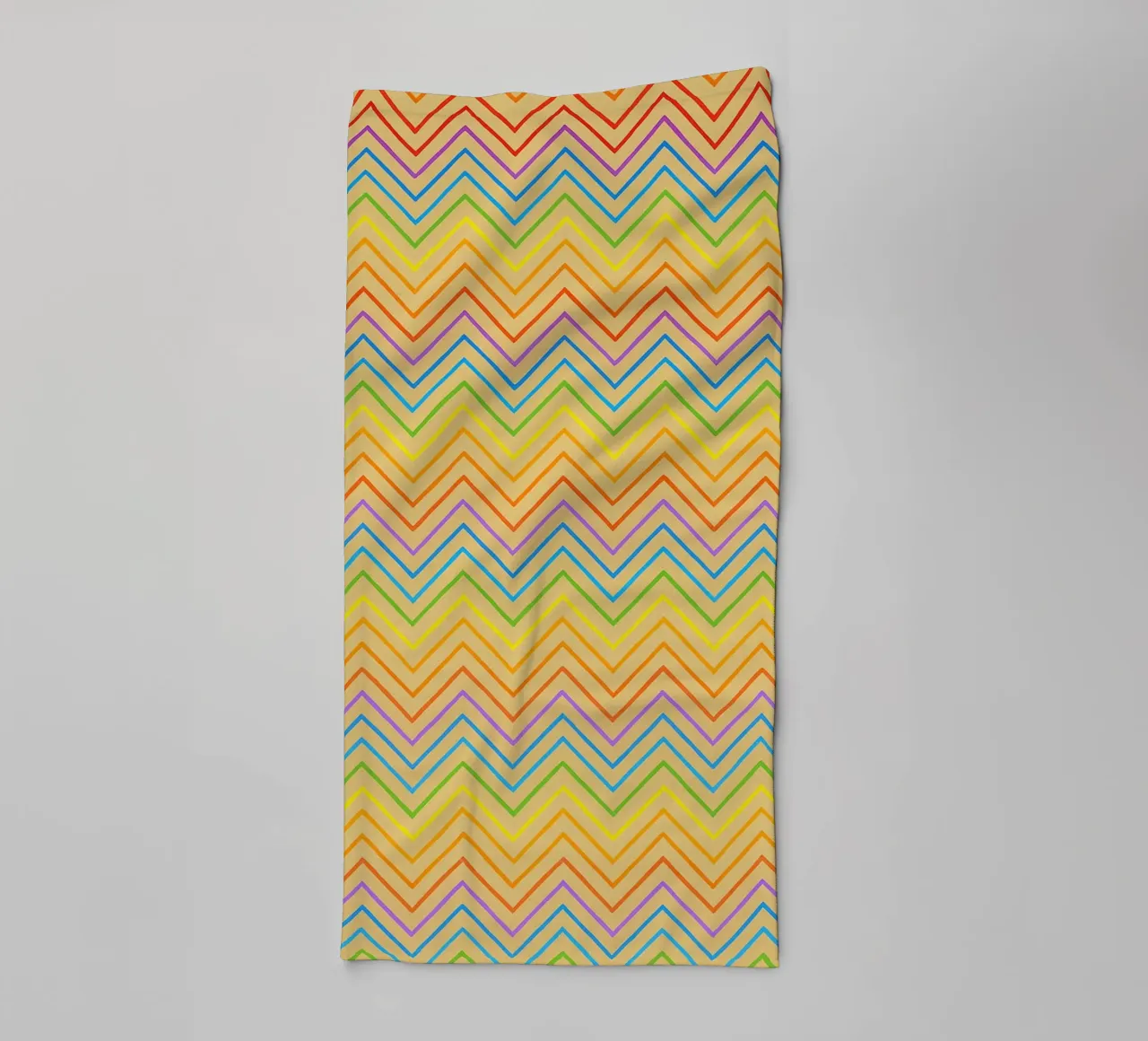 abstract line zigzag vector badhanddoek van oneway