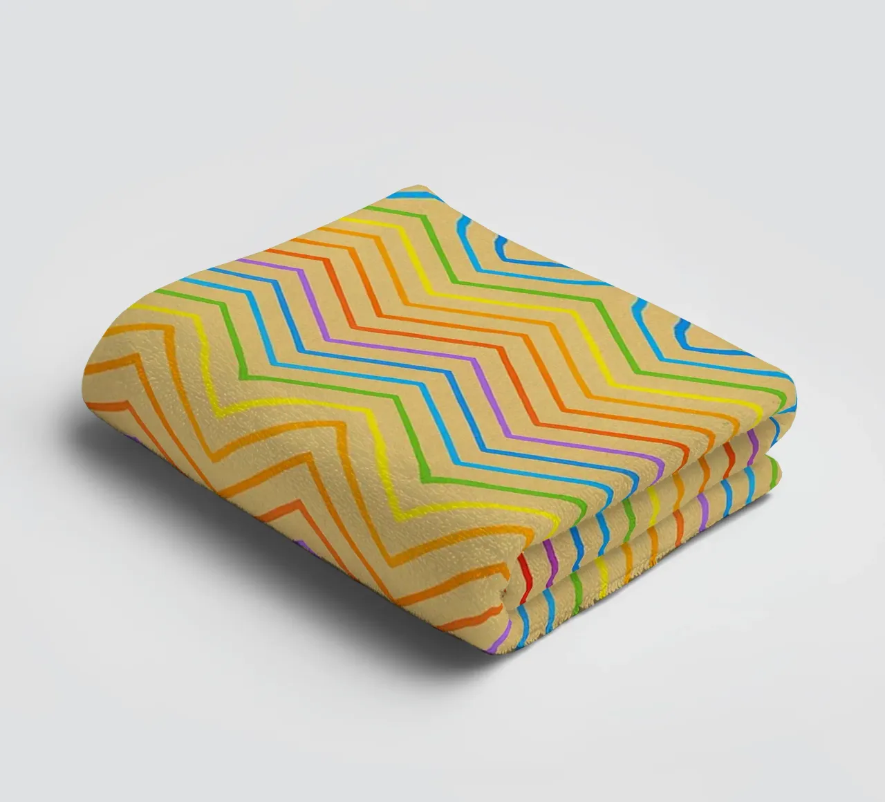 abstract line zigzag vector badhanddoek van oneway