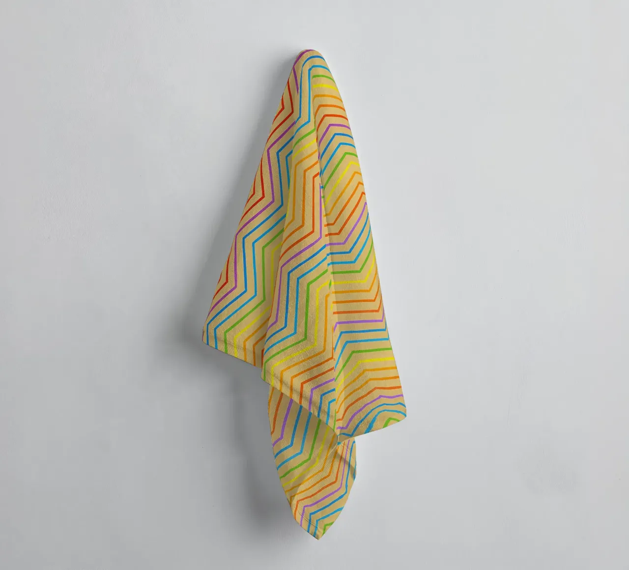 abstract line zigzag vector badhanddoek van oneway