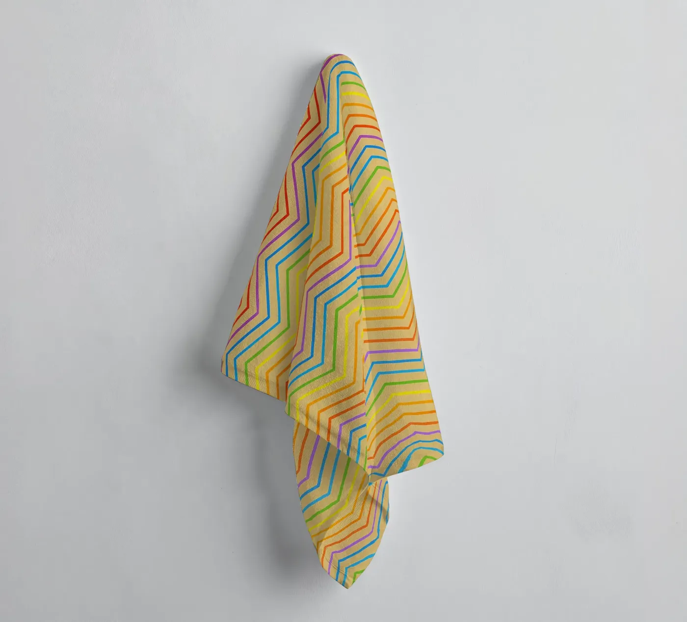 abstract line zigzag vector towel by oneway