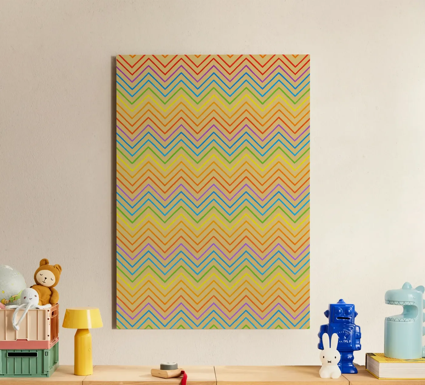abstract line zigzag vector alluminio dibond da oneway