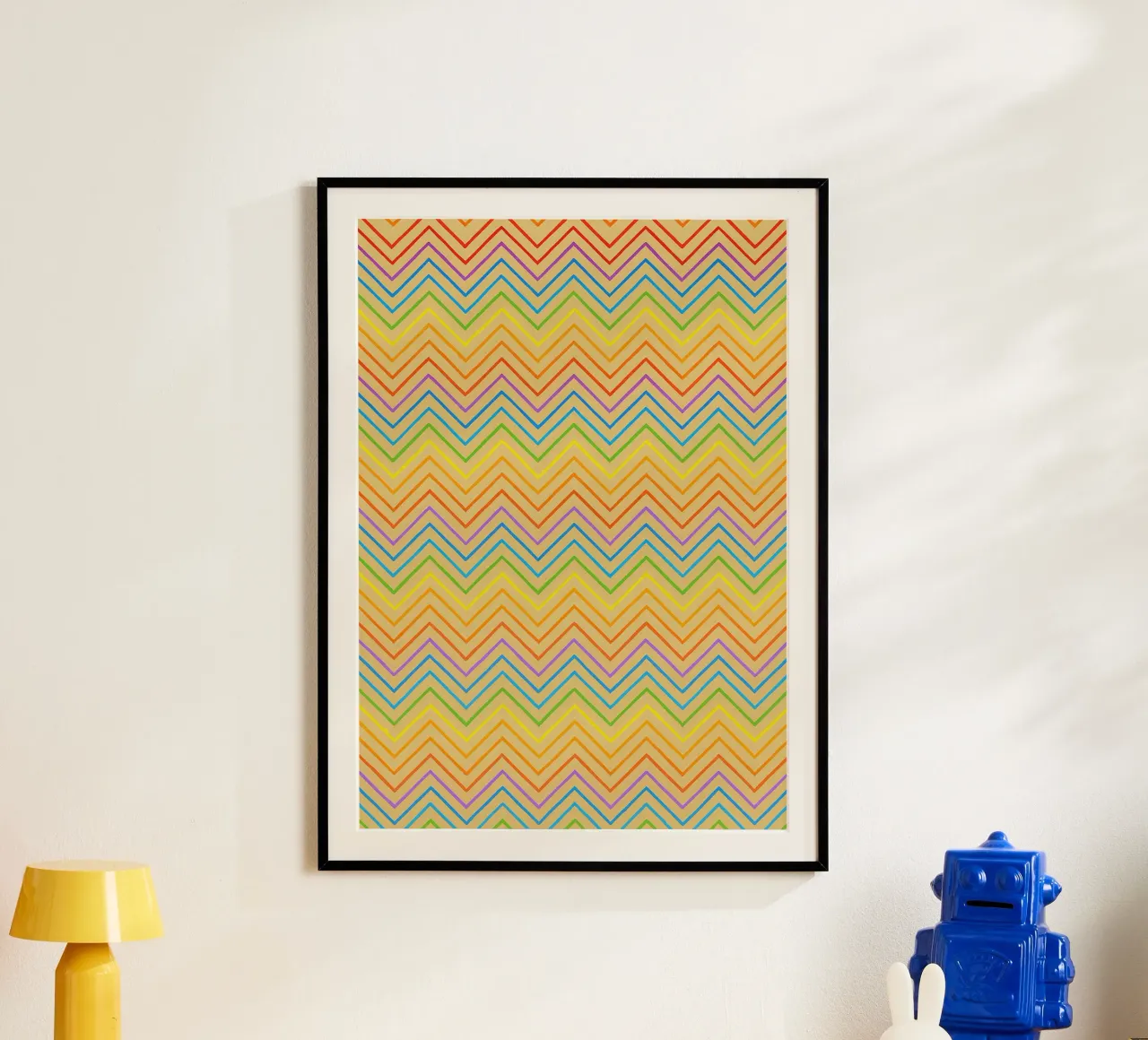 abstract line zigzag vector poster by oneway