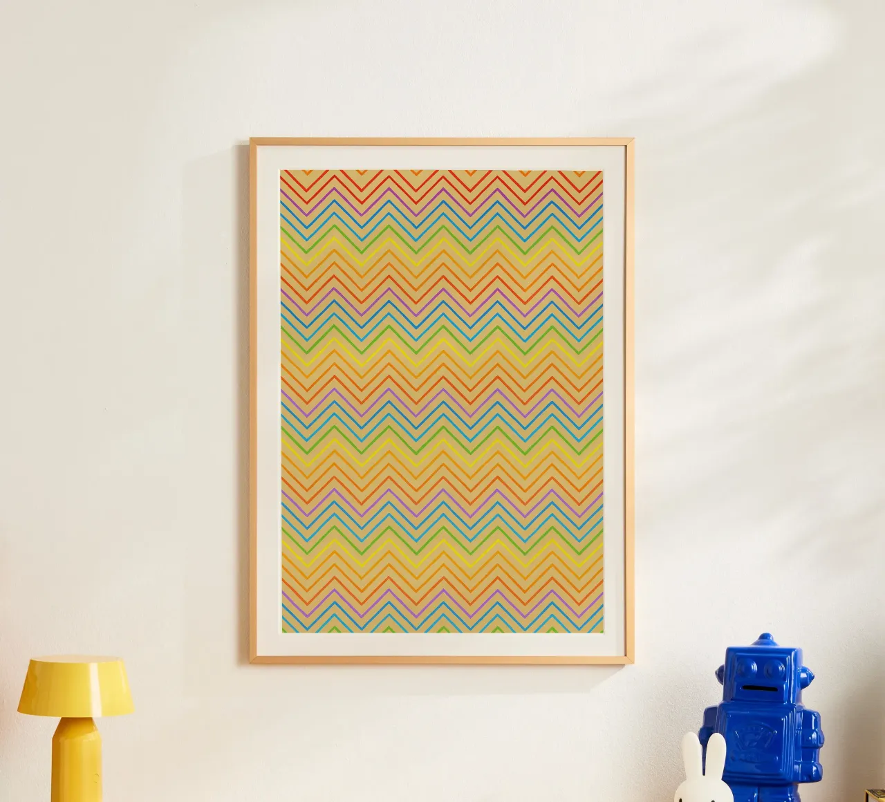 abstract line zigzag vector poster by oneway