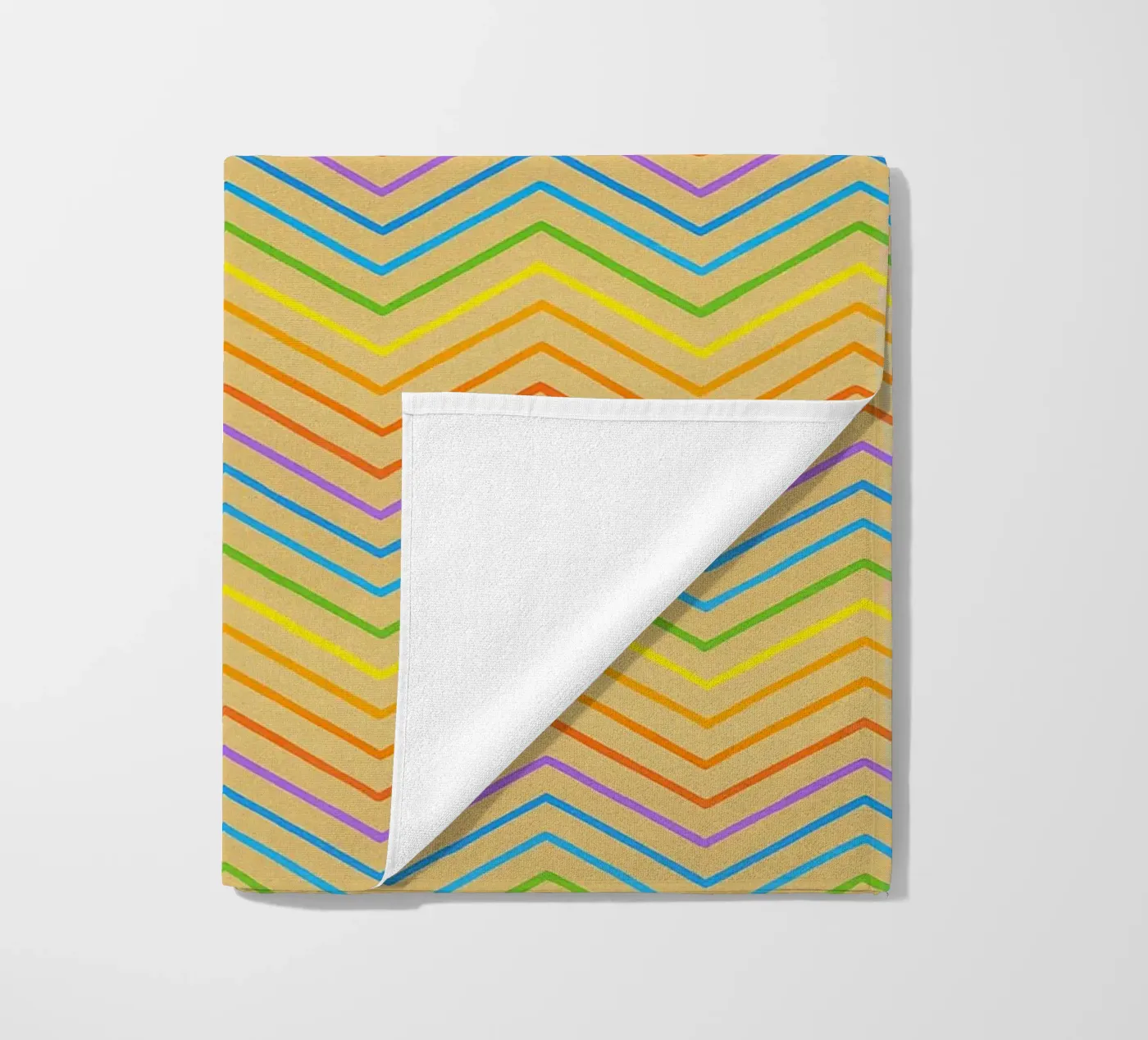 linea astratta a zigzag vettore telo mare da oneway