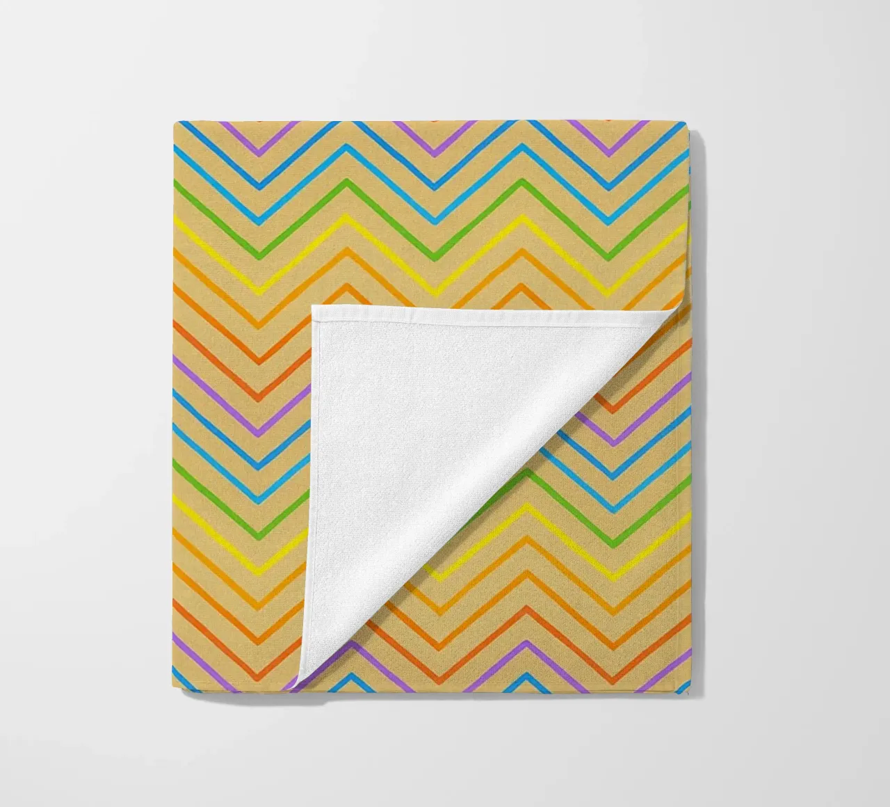 linea astratta a zigzag vettore telo mare da oneway