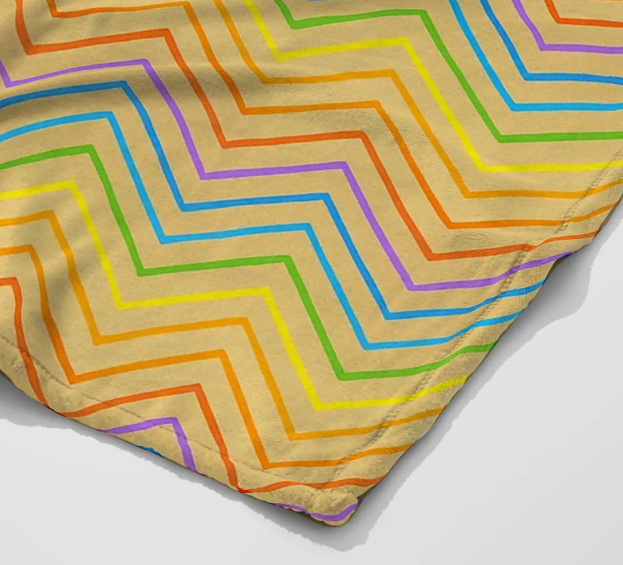 linea astratta a zigzag vettore coperta in pile da oneway