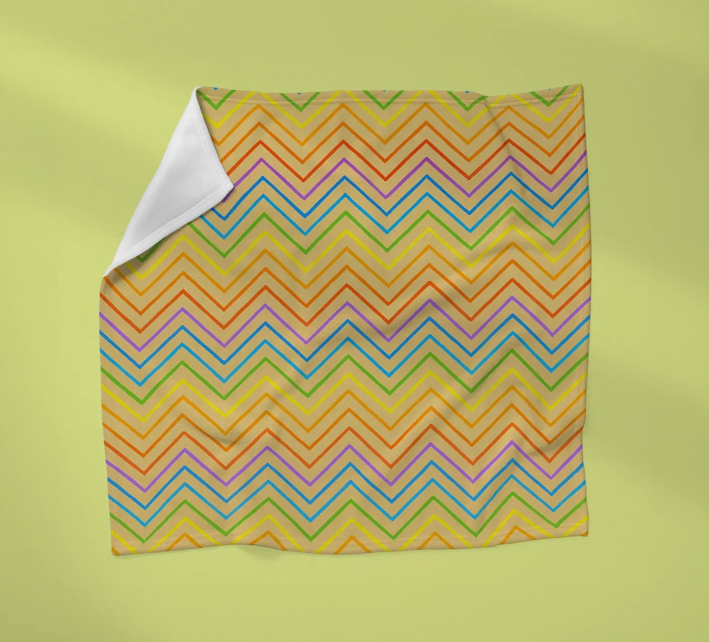 abstract line zigzag vector fleecedeken van oneway