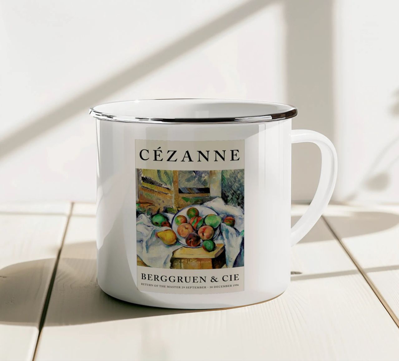 Cézanne - A Table Corner, Berggruen tazza in smalto da Vintage by JUNIQE