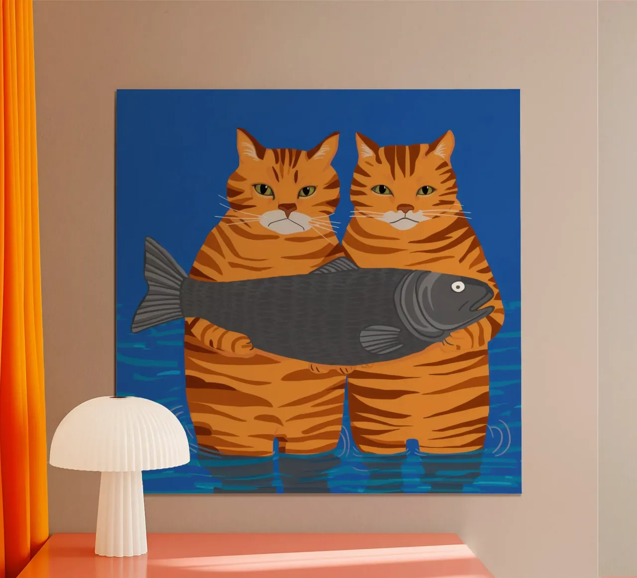 Trofeo Pesce Trionfante poster da Mossy Pigment