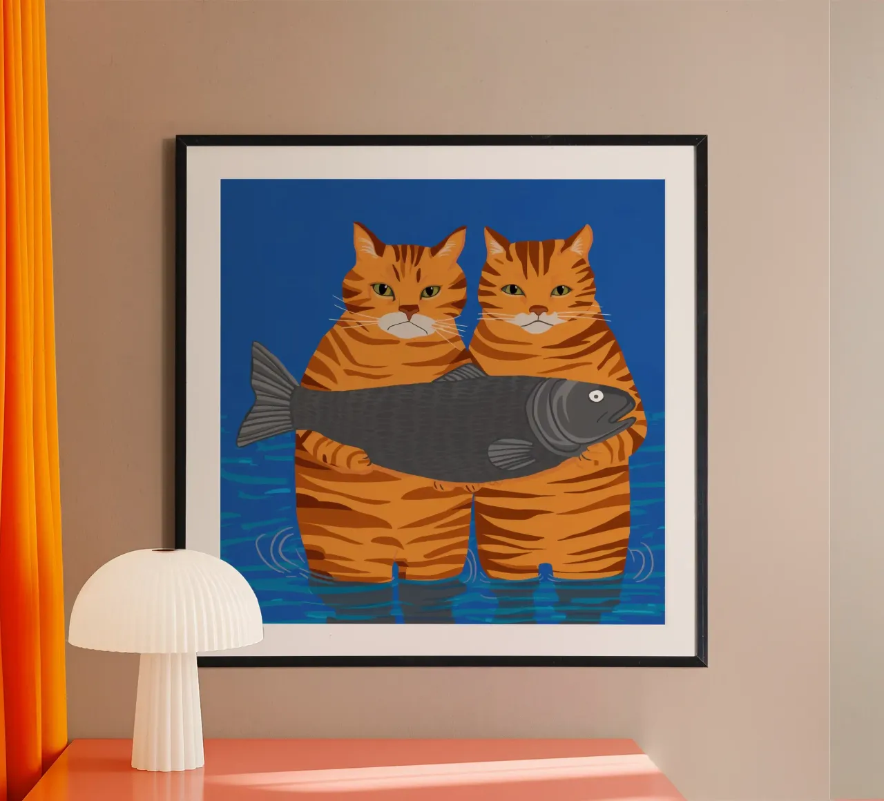 Trofeo Pesce Trionfante poster da Mossy Pigment