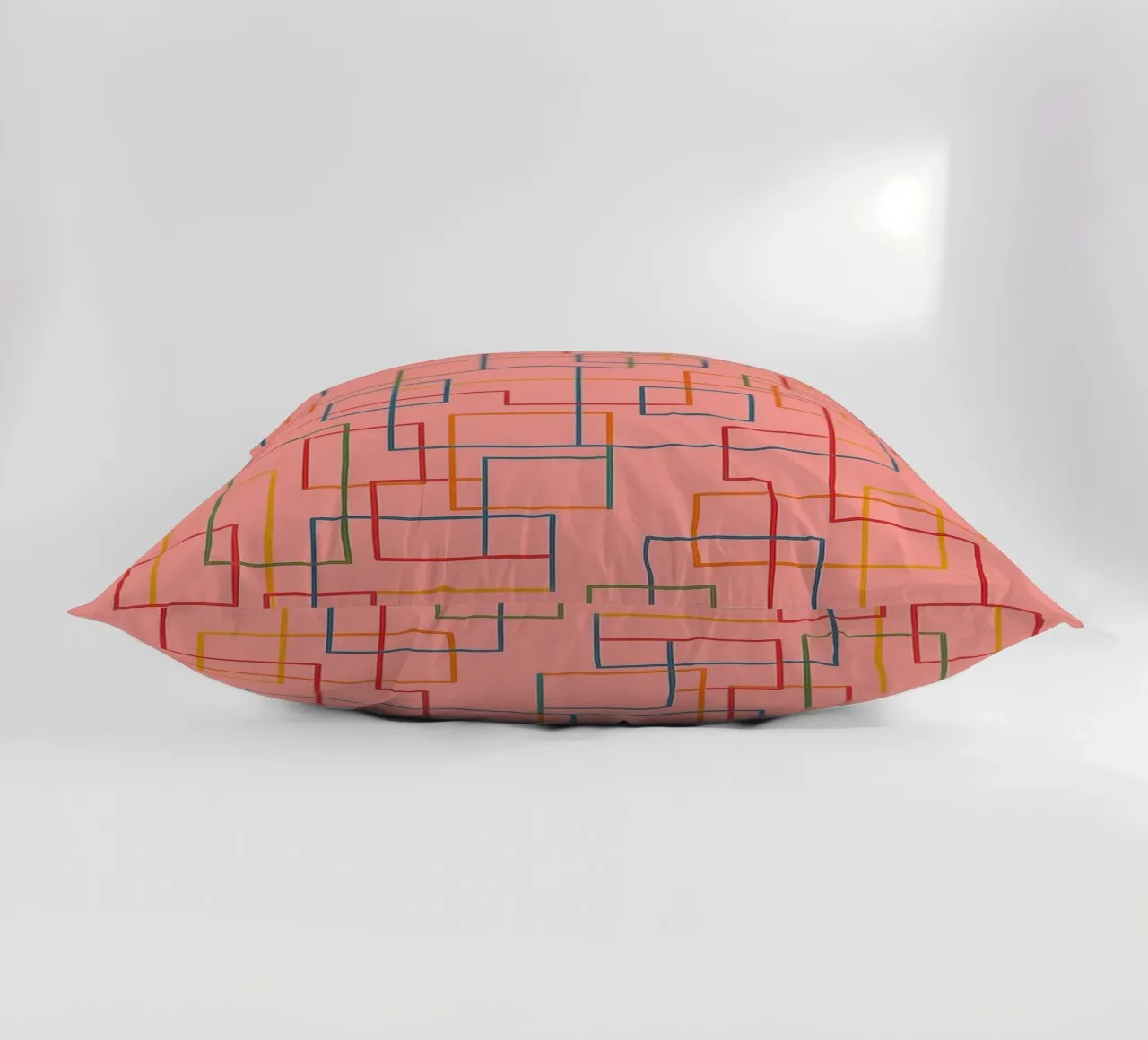 abstract lines art vector decorative cushion by oneway