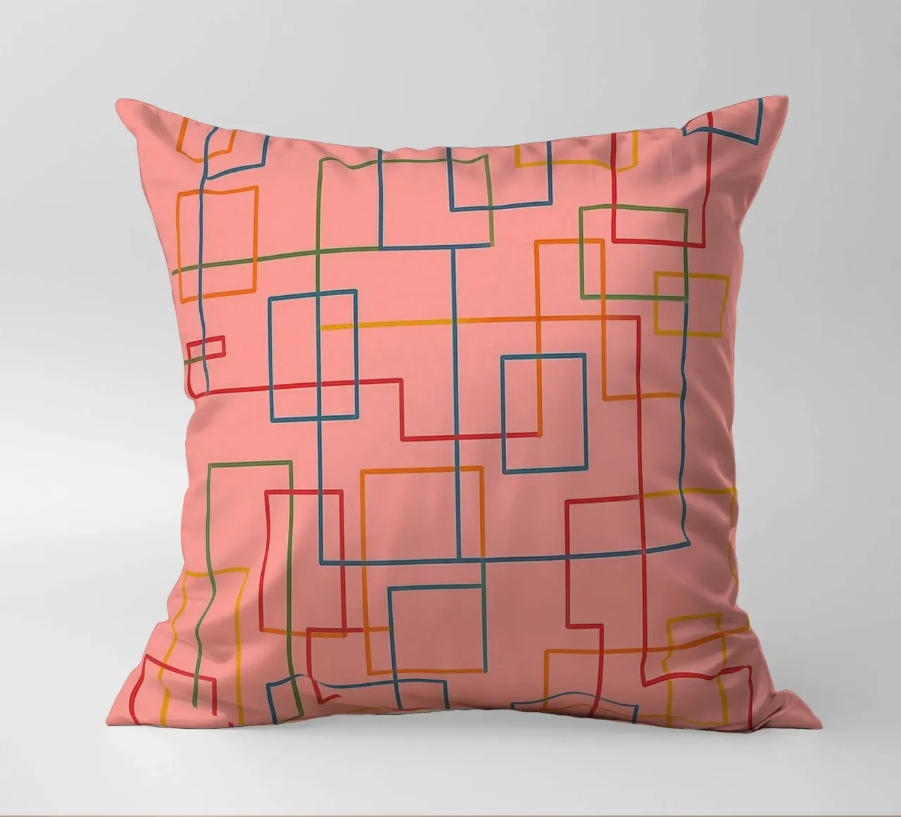 abstract lines art vector decorative cushion by oneway