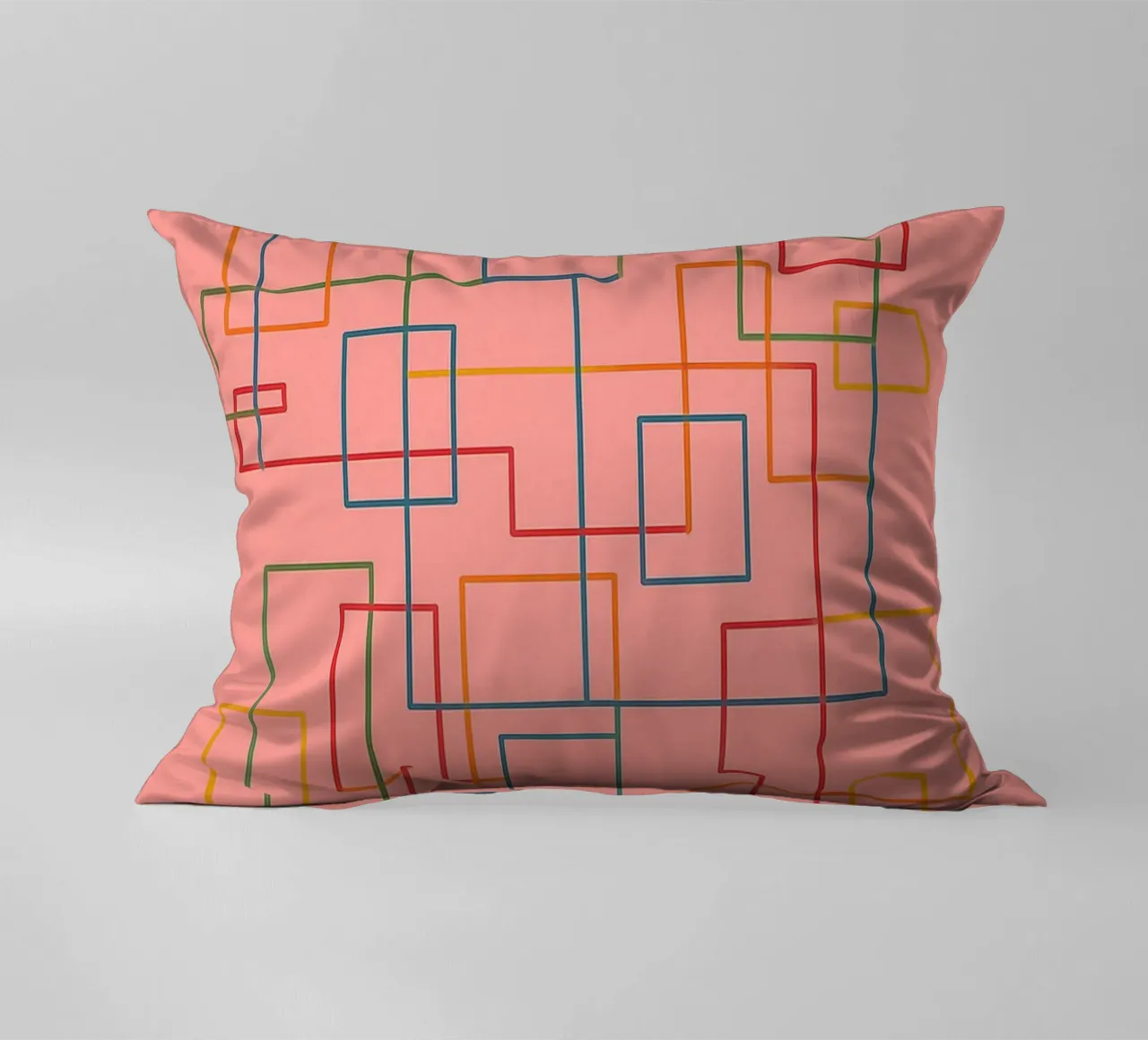abstract lines art vector decorative cushion by oneway