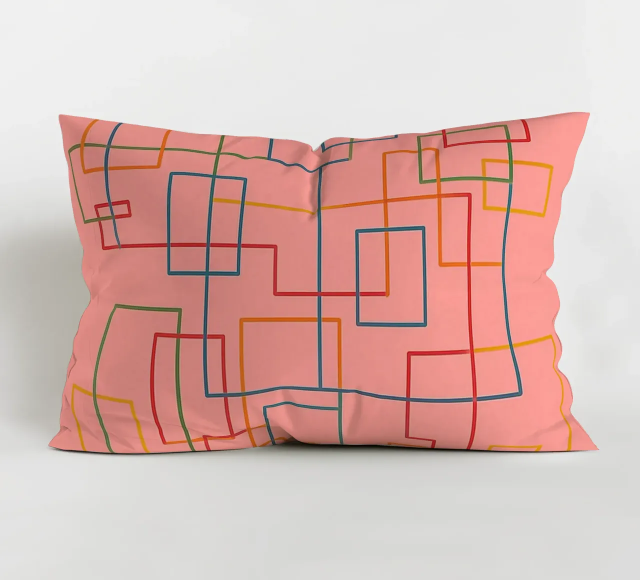 abstract lines art vector decorative cushion by oneway