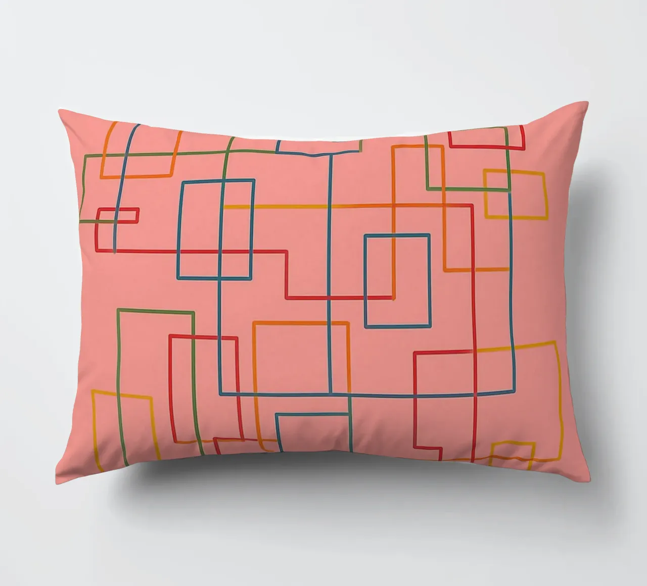 abstract lines art vector decorative cushion by oneway