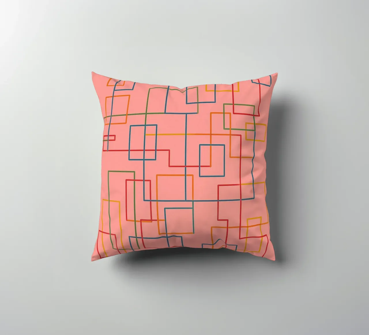 abstract lines art vector decorative cushion by oneway