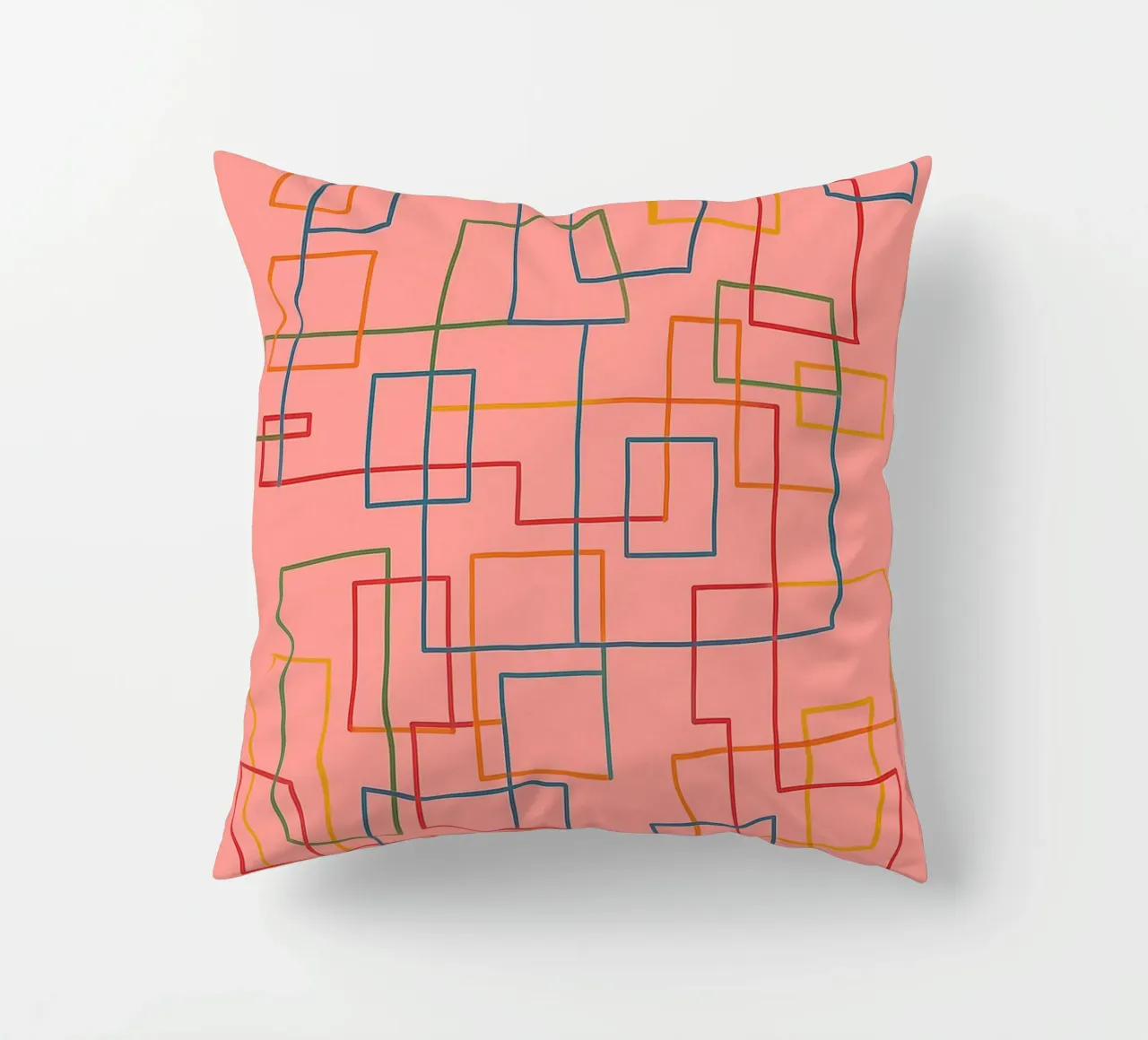 abstract lines art vector decorative cushion by oneway