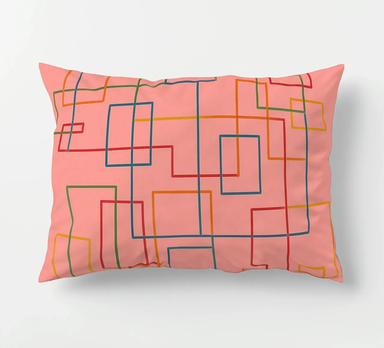 abstract lines art vector decorative cushion by oneway