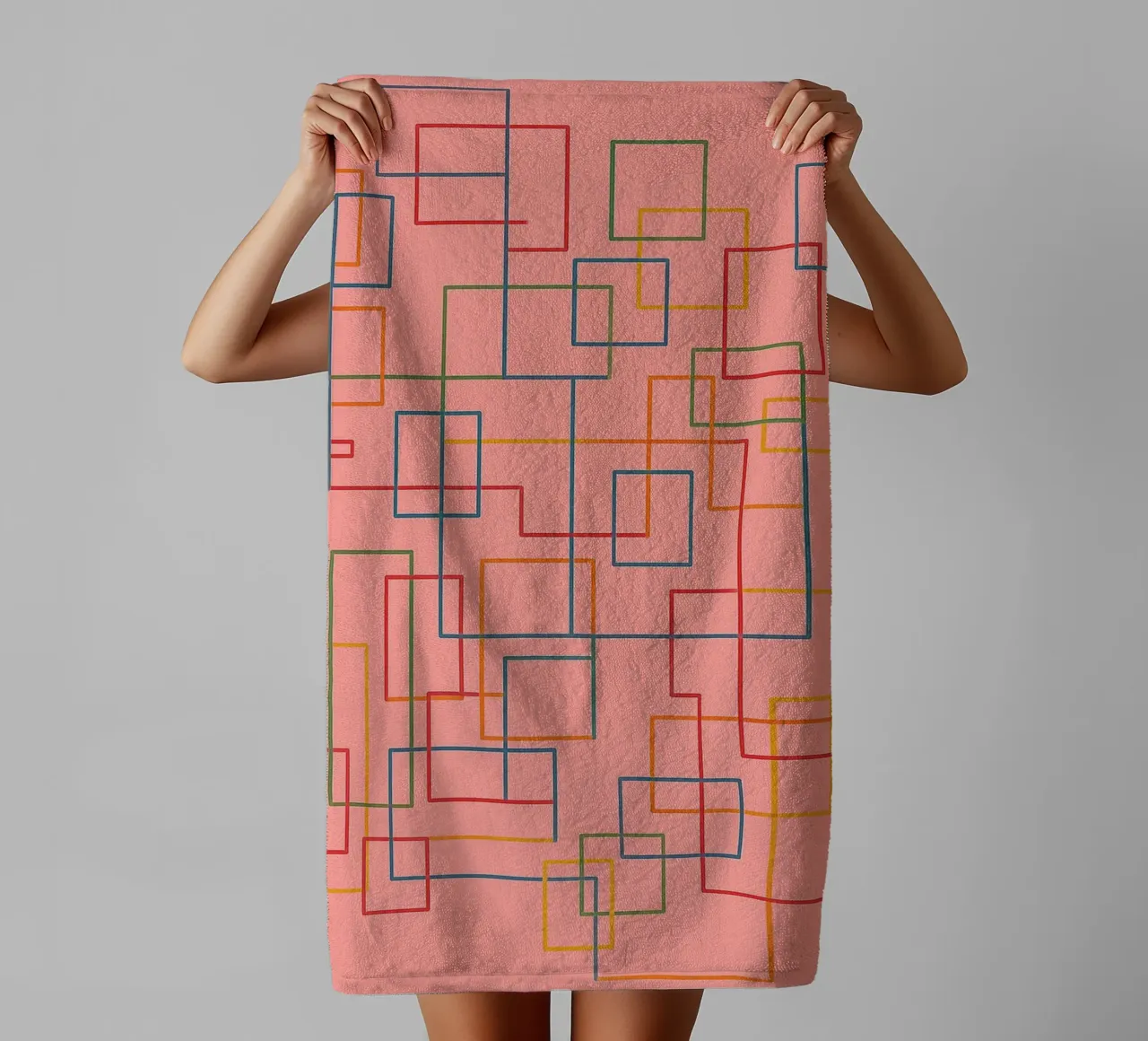 abstract lines art vector towel by oneway