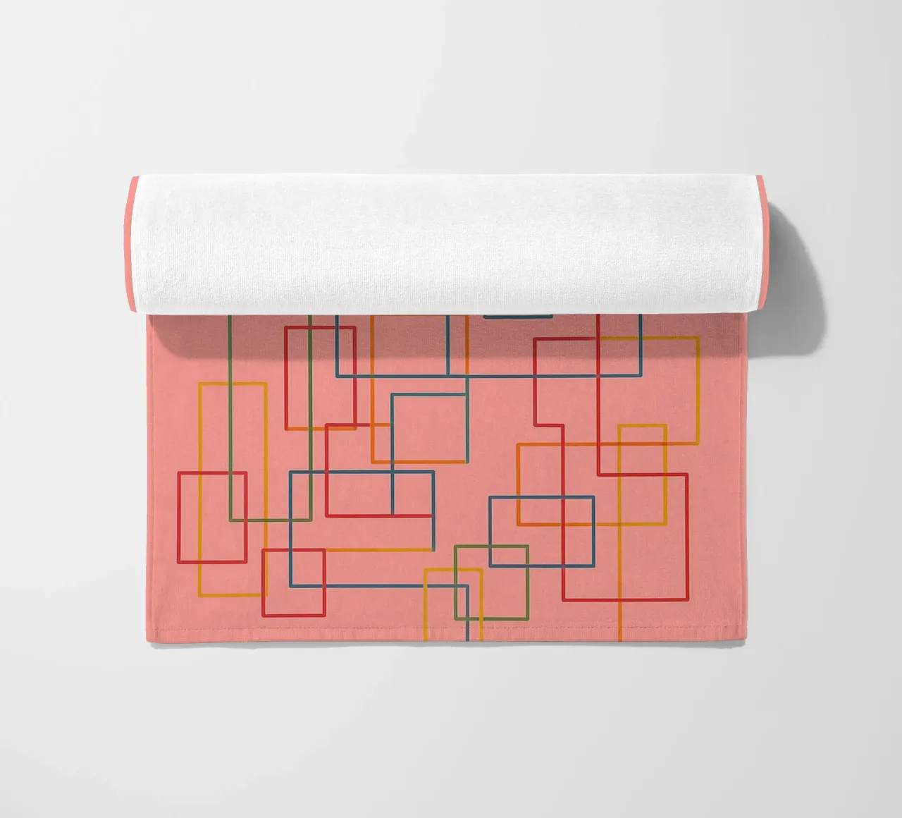 abstract lines art vector beach towel by oneway