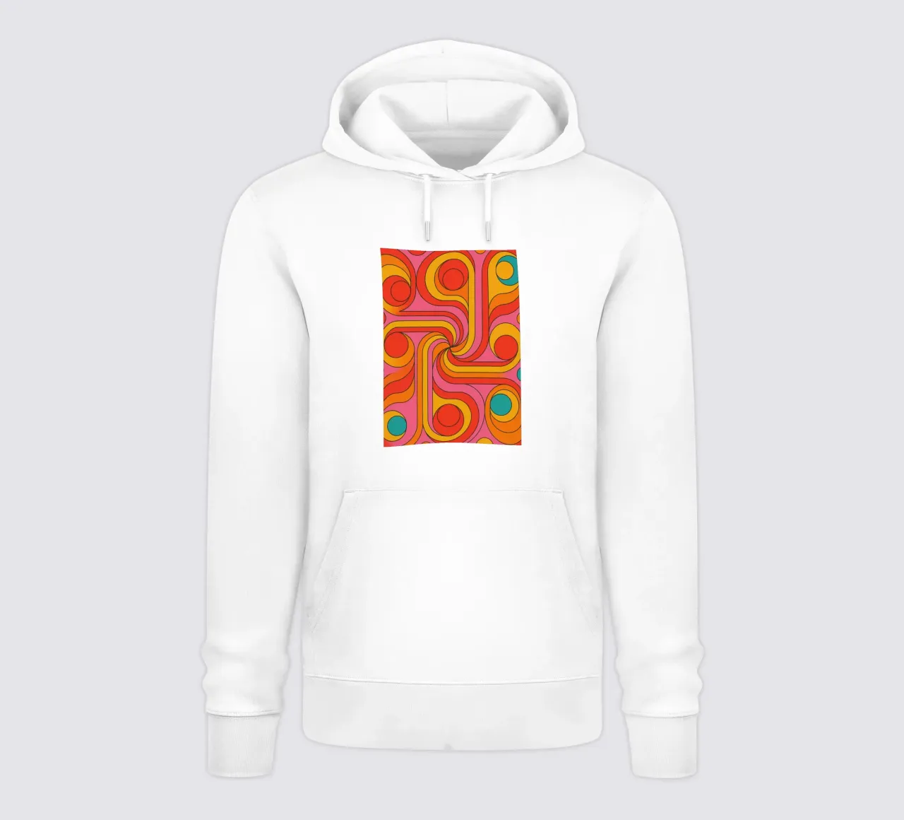 vector líneas abstractas círculo sudadera con capucha de oneway